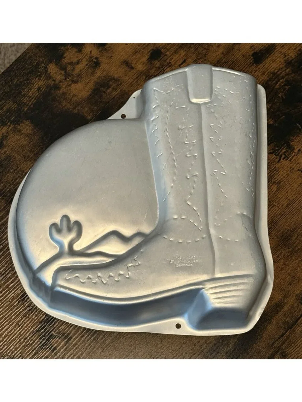 Wilton Cowboy Boot Cake Pan 2105-1238 Skate RARE 1995 Country Western Cactus NEW
